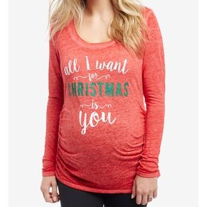 All I want For Christmas is you Maternity Top